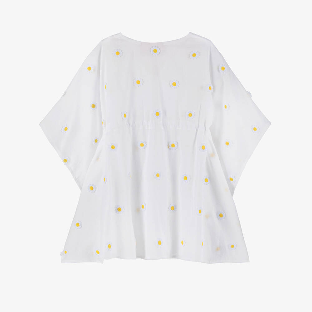 MC2 Saint Barth-قَفْطان ديزي قطن لون أبيض | Childrensalon