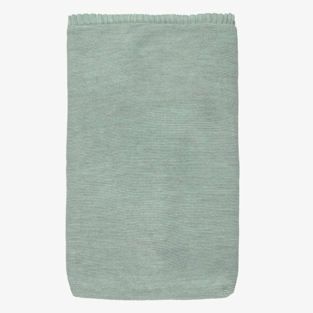 Mebi-Green Knitted Nest with Faux Fur Lining (62cm) | Childrensalon