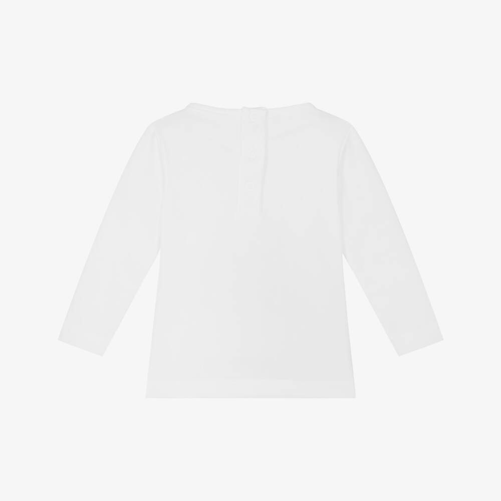 Meia Pata-Boys White Blueberry Print Swim Top (UPF50+) | Childrensalon