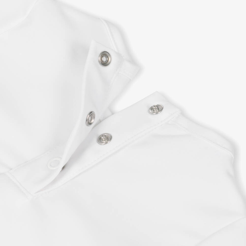 Meia Pata-Boys White Blueberry Print Swim Top (UPF50+) | Childrensalon