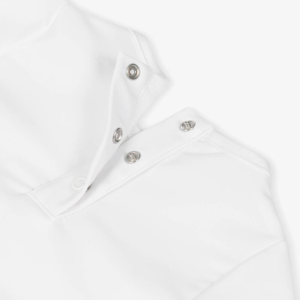 Meia Pata-تيشيرت سباحة لون أبيض للأولاد (+UPF50) | Childrensalon