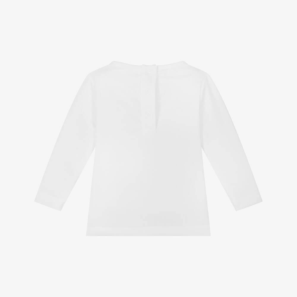 Meia Pata-تيشيرت سباحة لون أبيض للأولاد (+UPF50) | Childrensalon