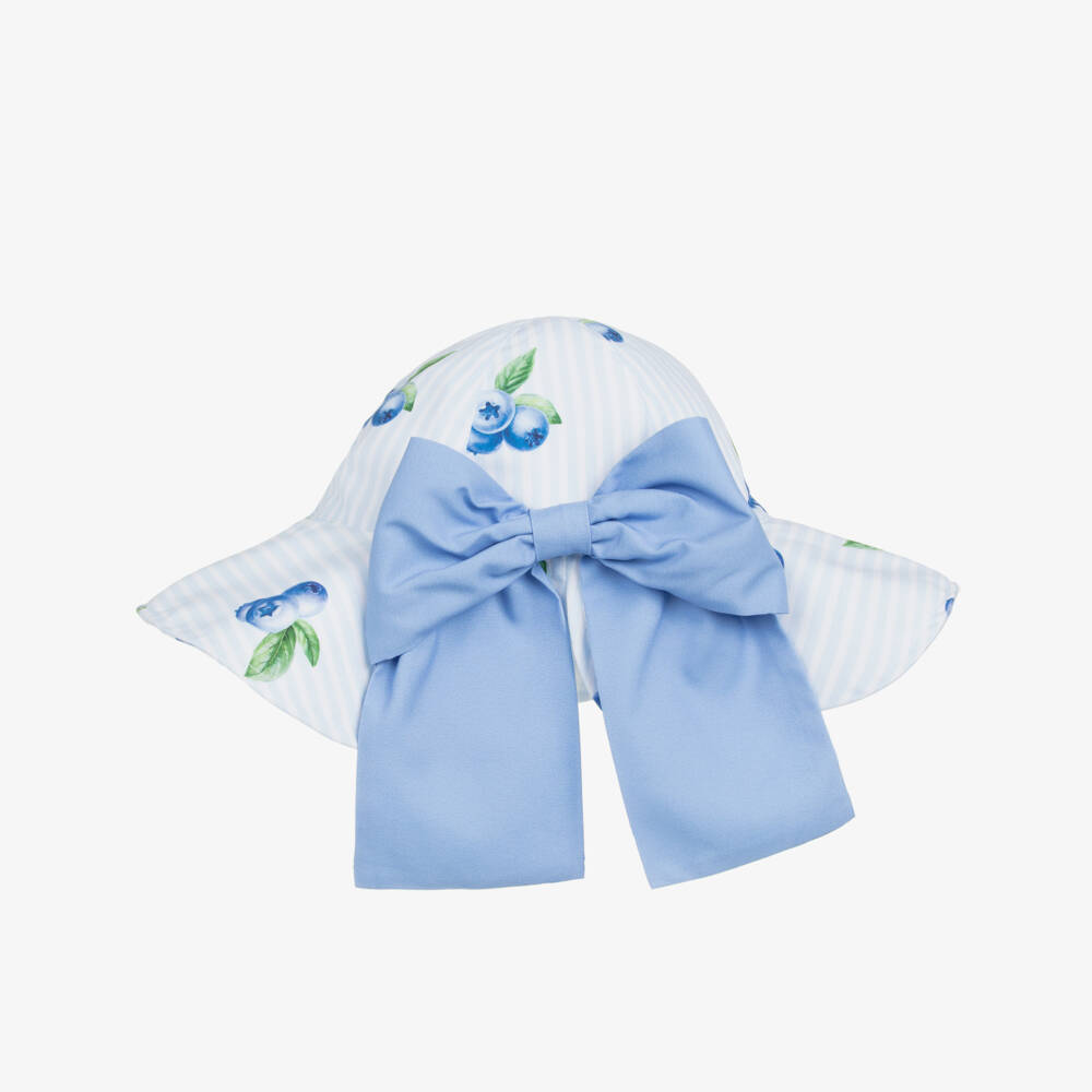 Meia Pata-Бело-голубая шляпа с голубикой для девочек | Childrensalon