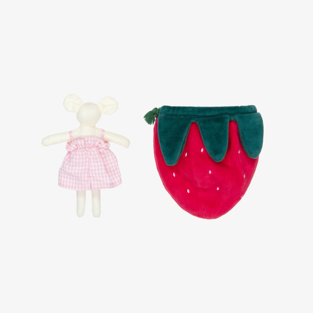 Meri Meri-Girls Mouse Doll & Strawberry Pouch Set (15cm) | Childrensalon