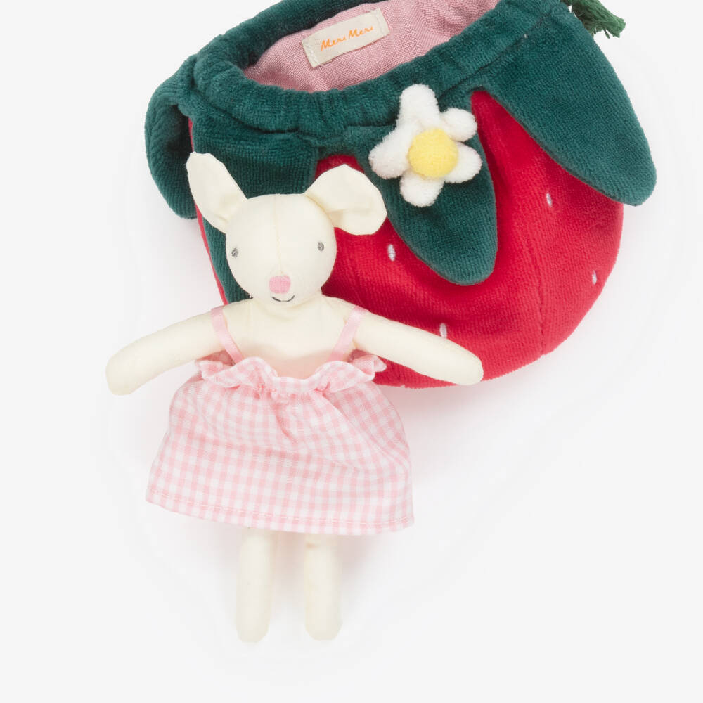 Meri Meri-Girls Mouse Doll & Strawberry Pouch Set (15cm) | Childrensalon