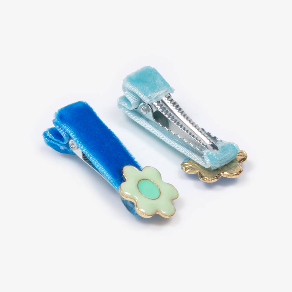 Meri Meri-Girls Multicoloured Flower Hair Clips (6 Pack) | Childrensalon