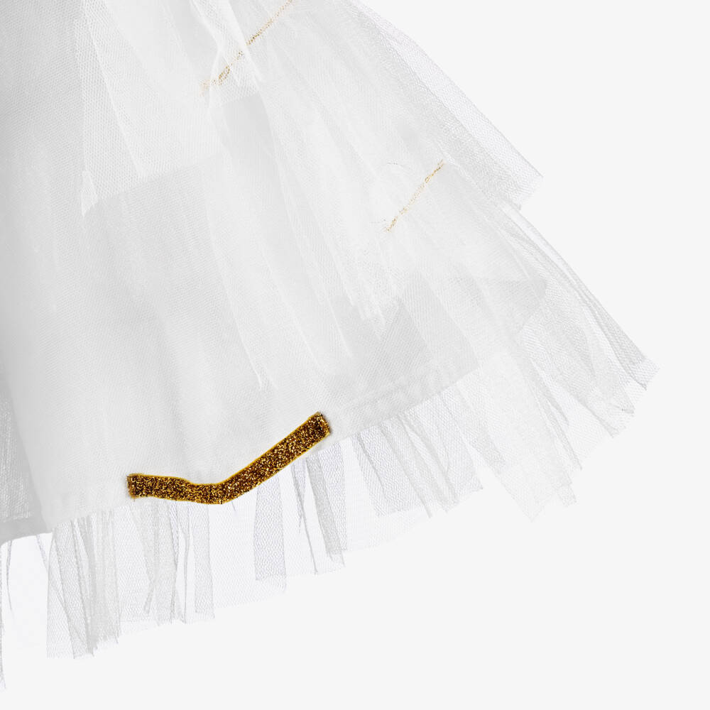 Meri Meri-كيب للحفلات التنكرية تول لون أبيض | Childrensalon