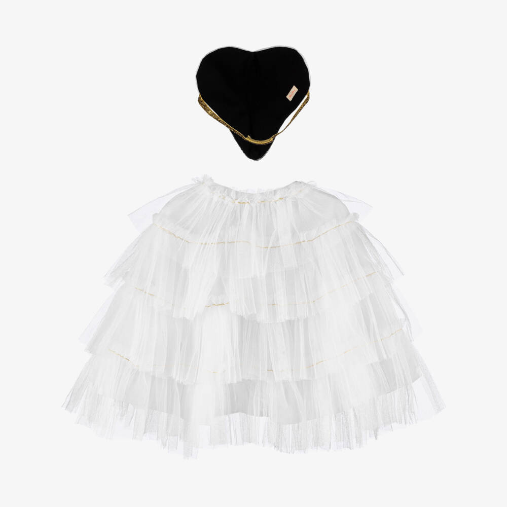 Meri Meri-كيب للحفلات التنكرية تول لون أبيض | Childrensalon