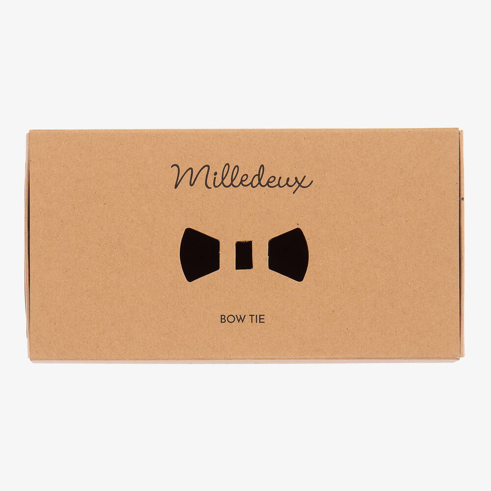Milledeux-Black Velvet Bow Tie (10cm) | Childrensalon