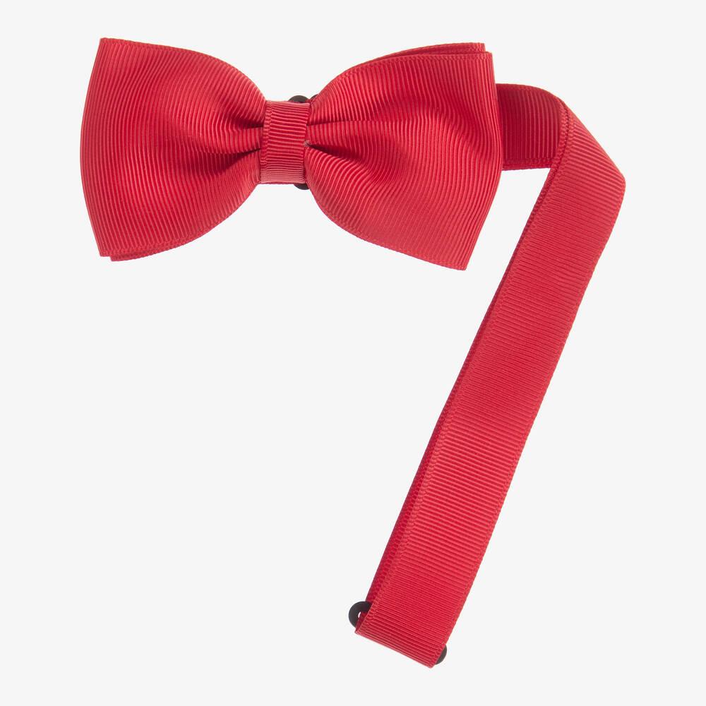 Milledeux-Boys Red Bow Tie (10cm) | Childrensalon