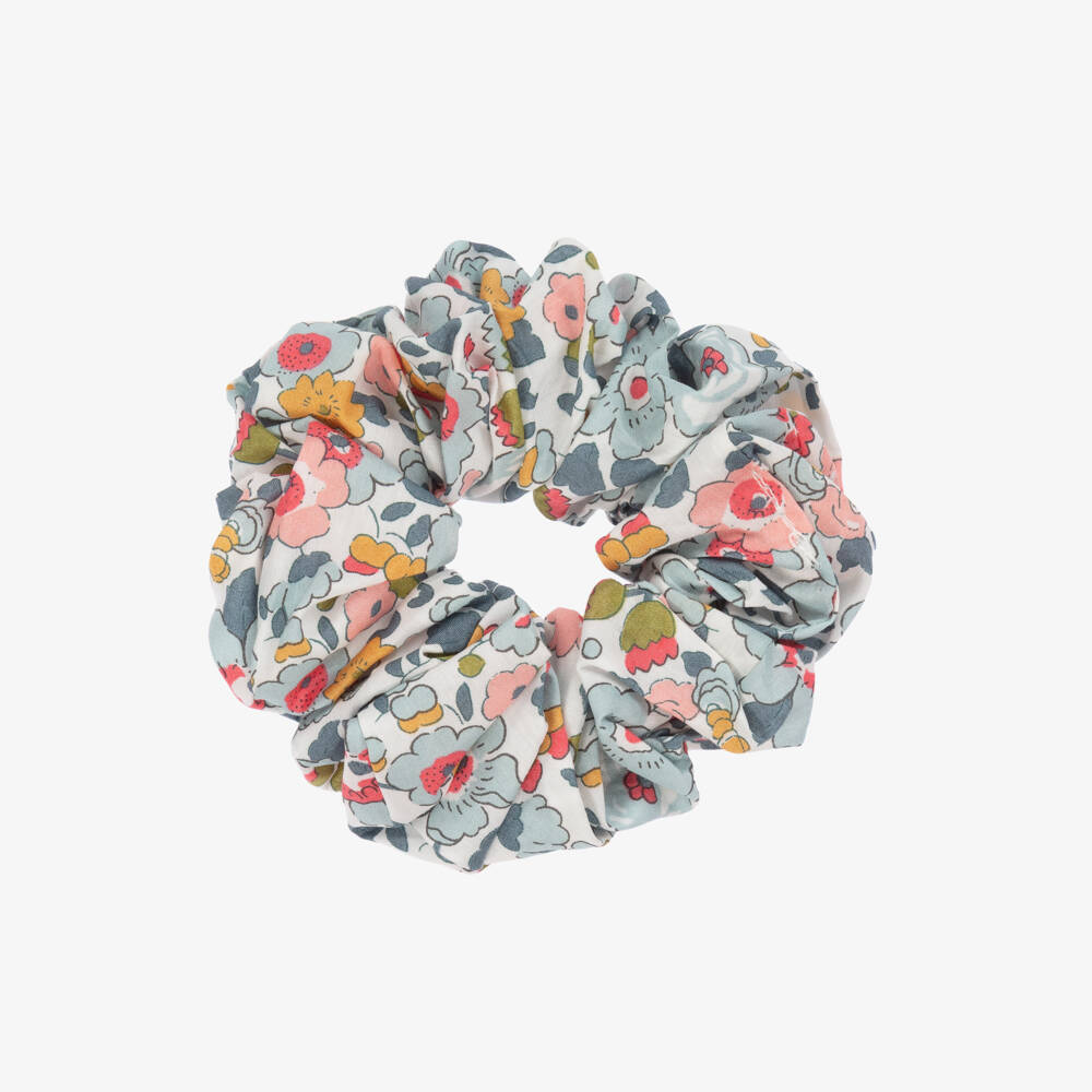 Milledeux-Girls Blue Liberty Floral Print Scrunchie | Childrensalon