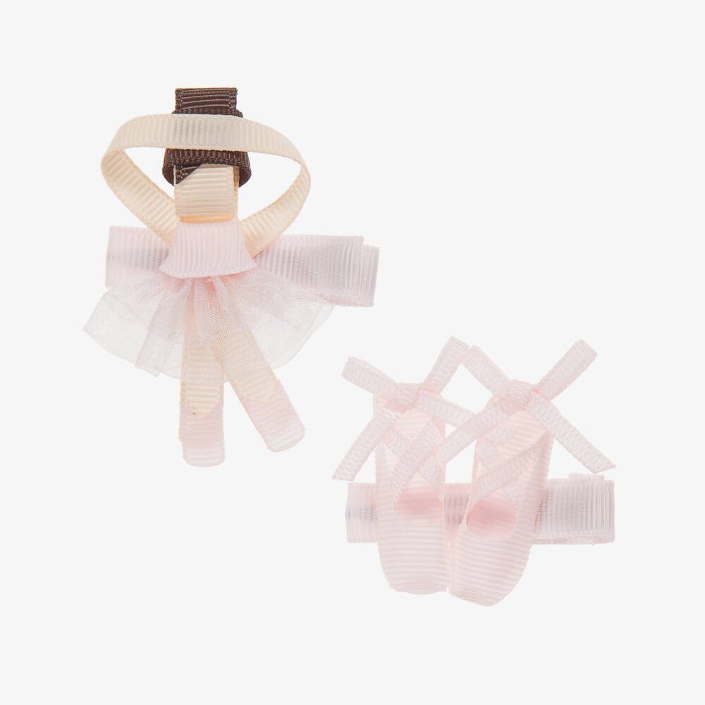 Milledeux-مشبك باليرينا للشعرلون زهري - عدد 2 | Childrensalon