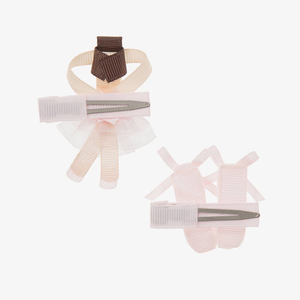 Milledeux-Pink Ballet Hairclips (2 Pack) | Childrensalon