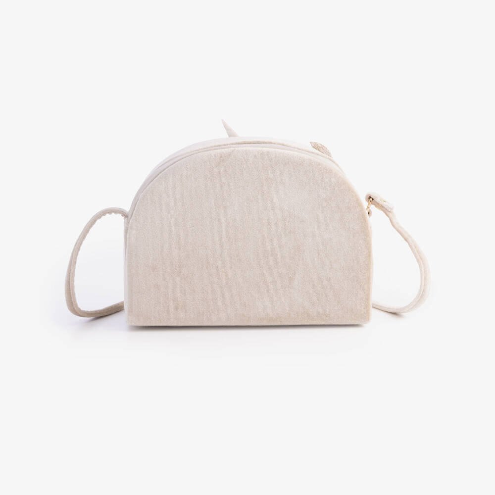 Mimi & Lula-Beige Unicorn Shoulder Bag (18cm) | Childrensalon