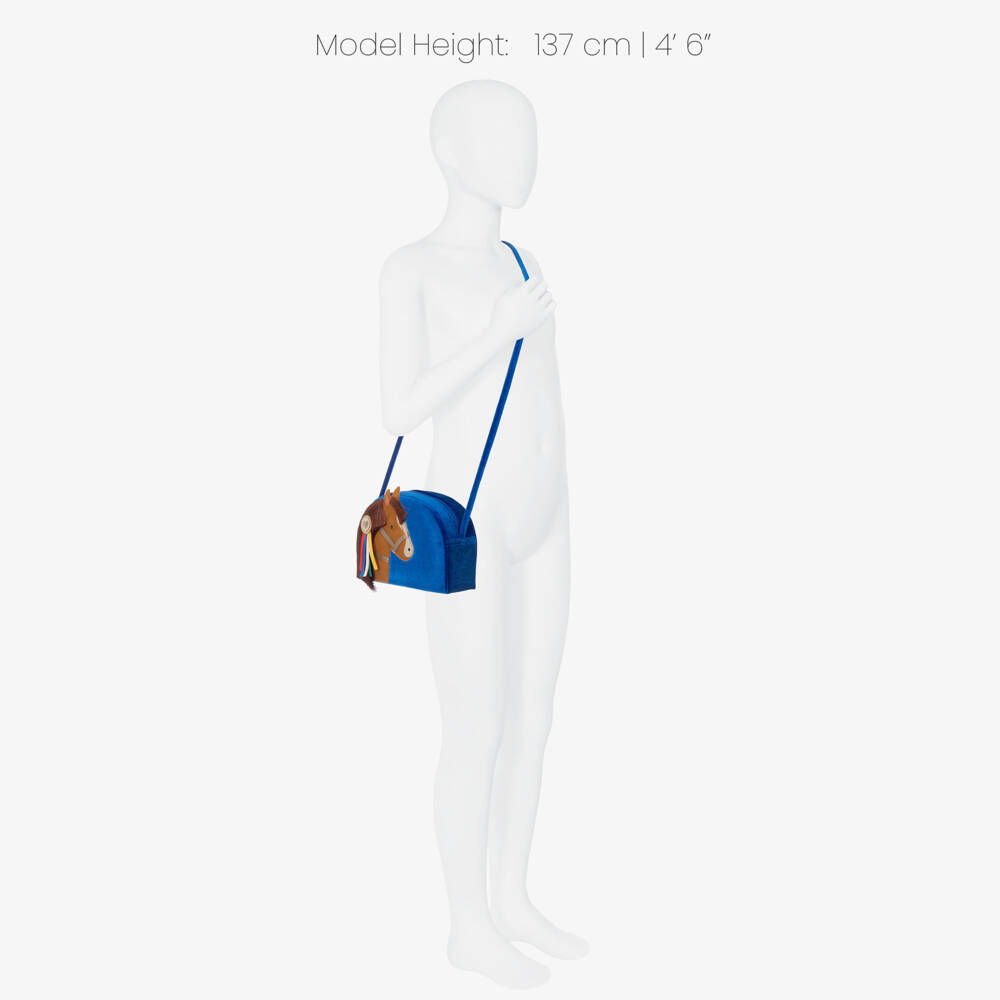 Mimi & Lula-Blue Show Pony Shoulder Bag (18cm) | Childrensalon