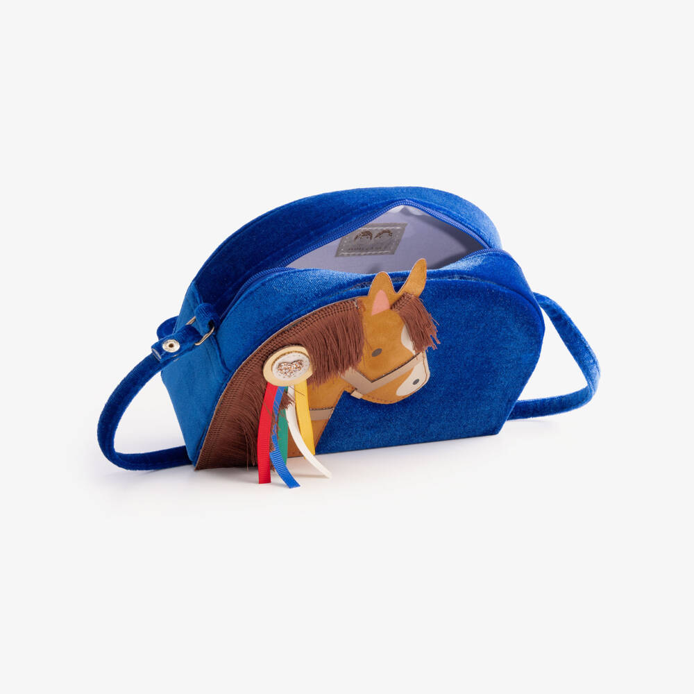 Mimi & Lula-Blue Show Pony Shoulder Bag (18cm) | Childrensalon