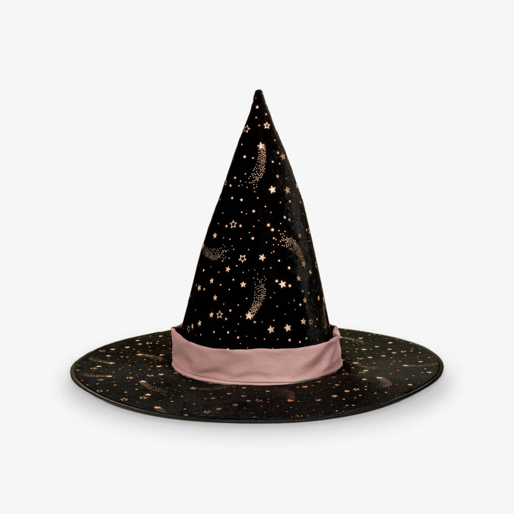 Mimi & Lula-Girls Black Velvet Ethel Witch Hat | Childrensalon