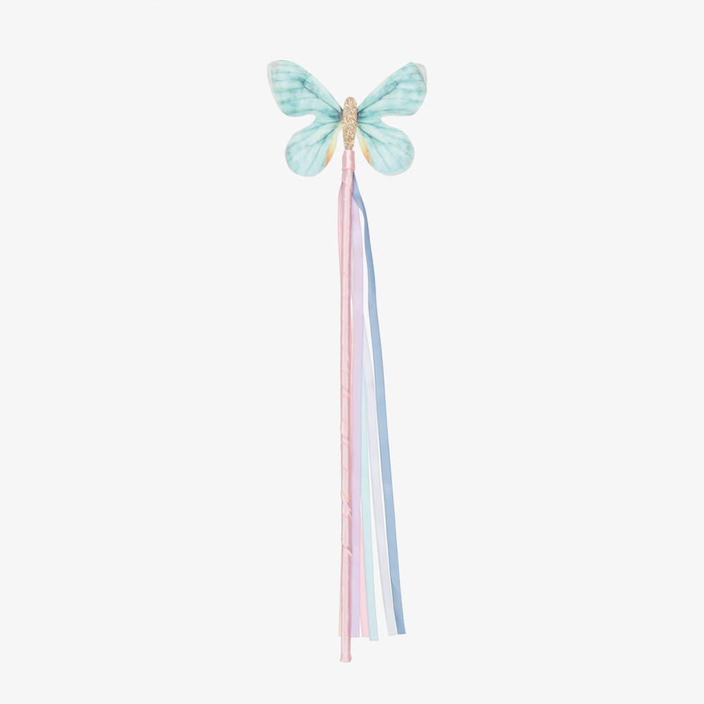Mimi & Lula-Girls Blue Butterfly Wand (40cm) | Childrensalon