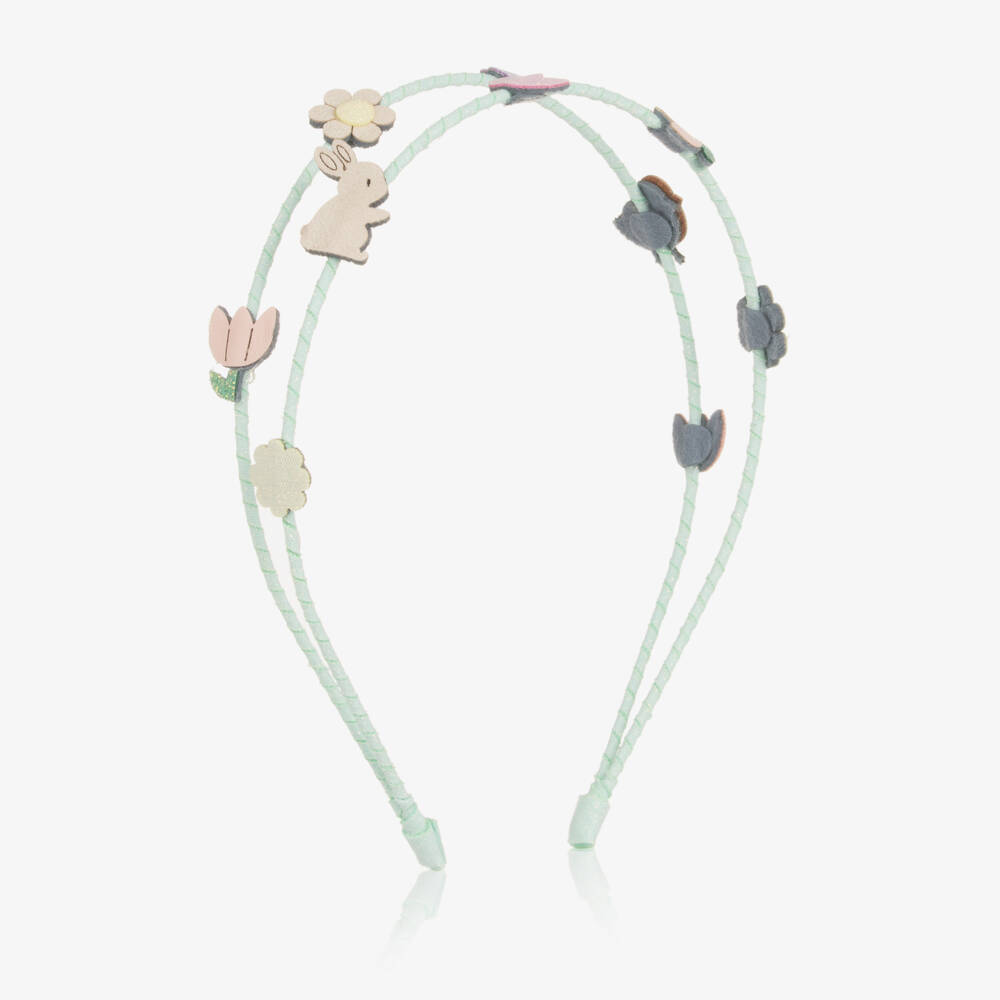 Mimi & Lula-Girls Bunny & Chick Easter Double Hairband | Childrensalon