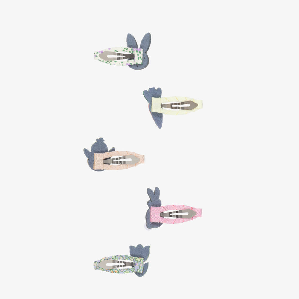 Mimi & Lula-Girls Easter Bunny & Chick Mini Hair Clips (5 Pack) | Childrensalon