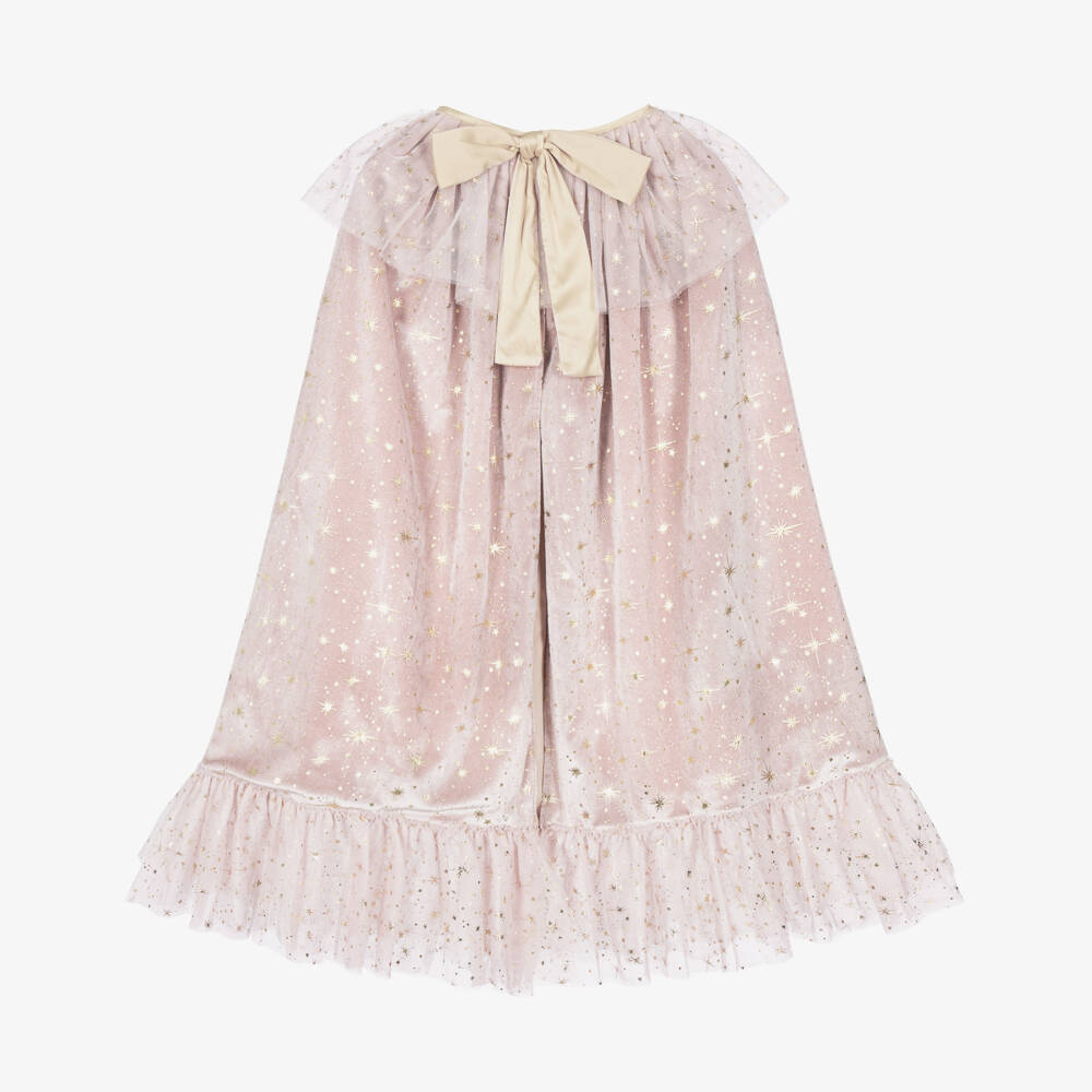 Mimi & Lula-Girls Elspeth Pink Witch Cape | Childrensalon