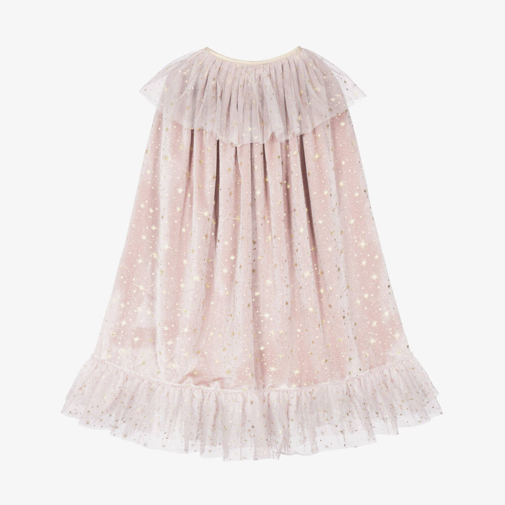 Mimi & Lula-Girls Elspeth Pink Witch Cape | Childrensalon