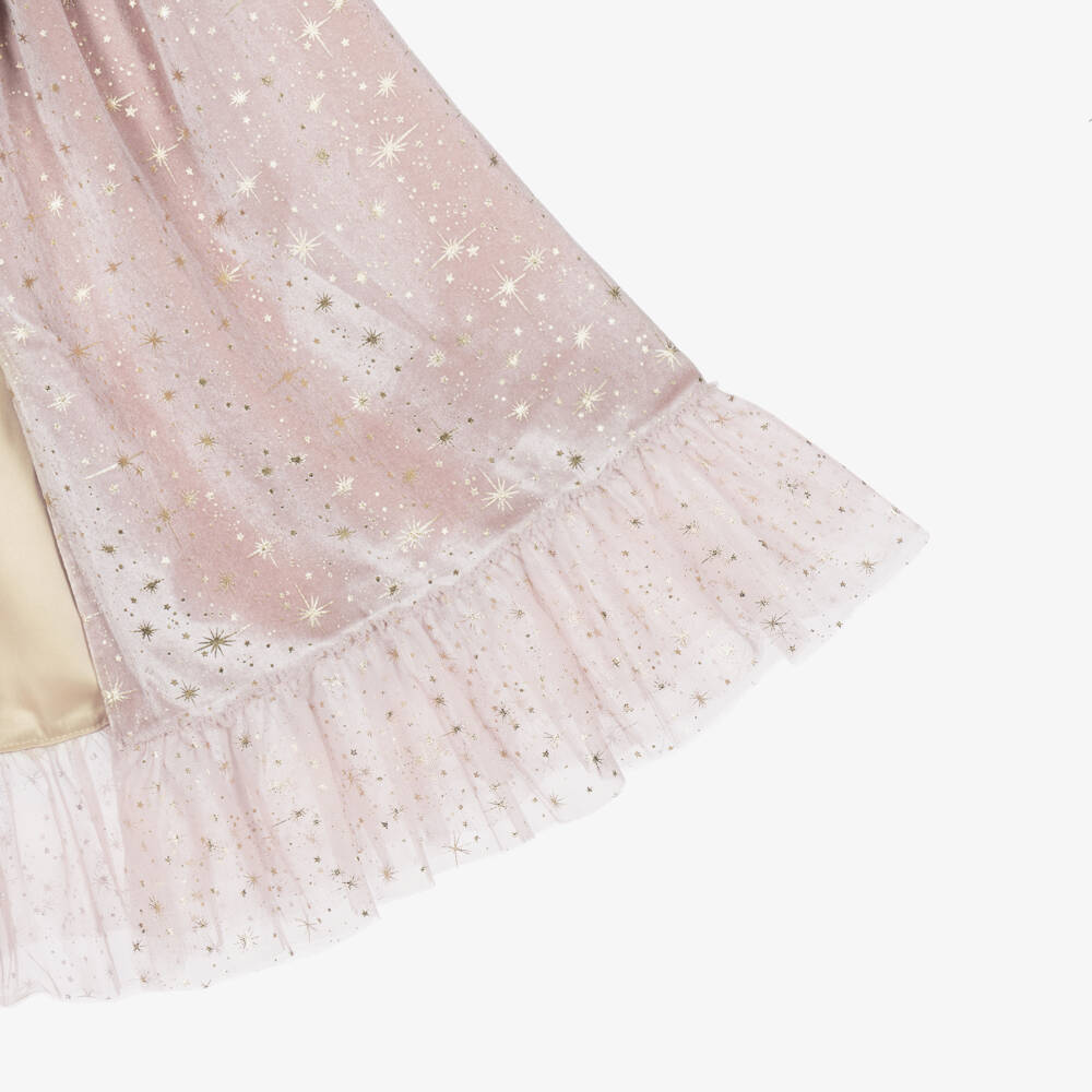 Mimi & Lula-Girls Elspeth Pink Witch Cape | Childrensalon