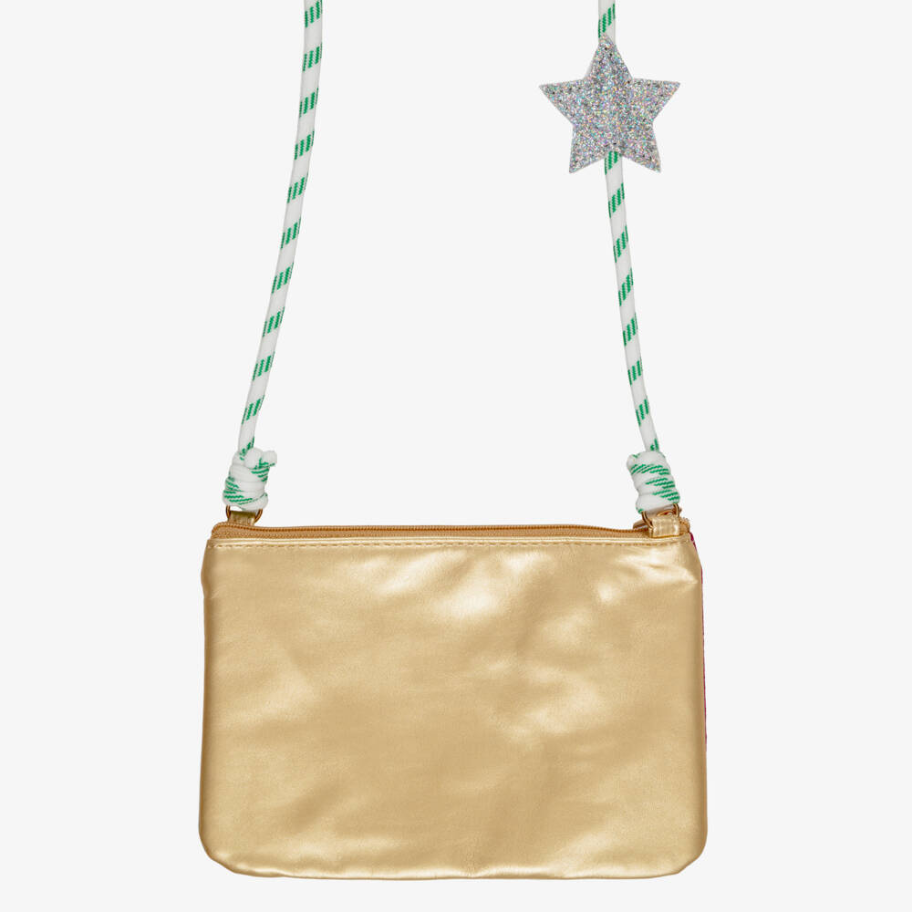 Mimi & Lula-Girls Glittery Rainbow Stripe Bag (18cm) | Childrensalon