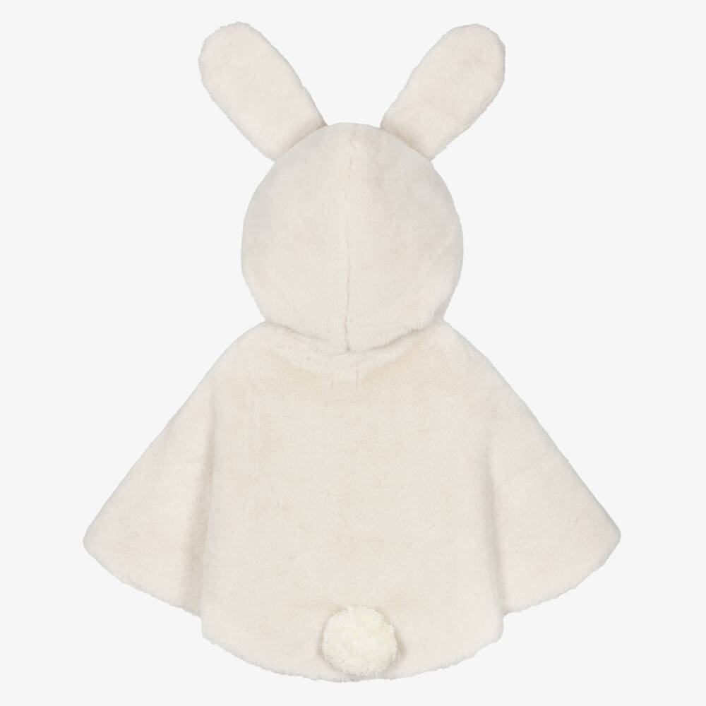 Mimi & Lula-Girls Ivory Faux Fur Bunny Cape | Childrensalon