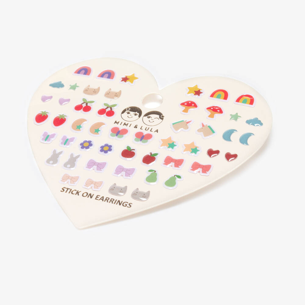 Mimi & Lula-Набор разноцветных наклеек-серёг для девочек  | Childrensalon