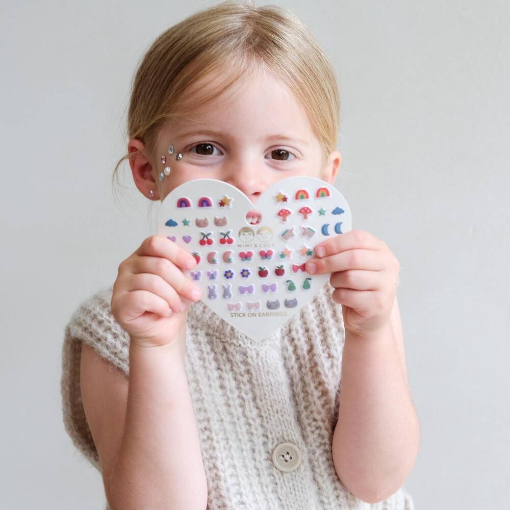 Mimi & Lula-Набор разноцветных наклеек-серёг для девочек | Childrensalon