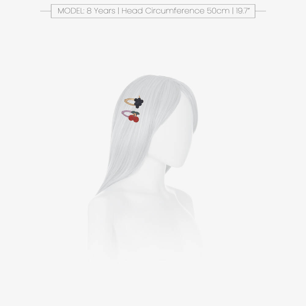 Mimi & Lula-مشابك شعر بتصميم فواكه ملونة للبنات (عدد 5) | Childrensalon