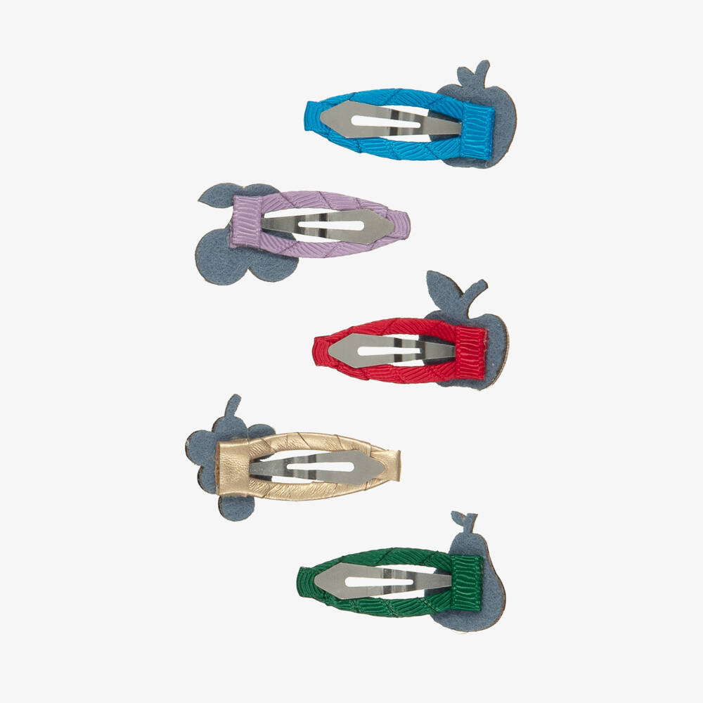 Mimi & Lula-مشابك شعر بتصميم فواكه ملونة للبنات (عدد 5) | Childrensalon