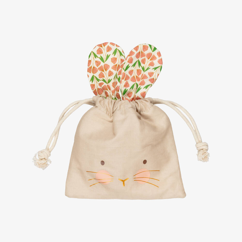 Mimi & Lula-Girls Pink & Beige Easter Bunny Hair Accessories Set | Childrensalon