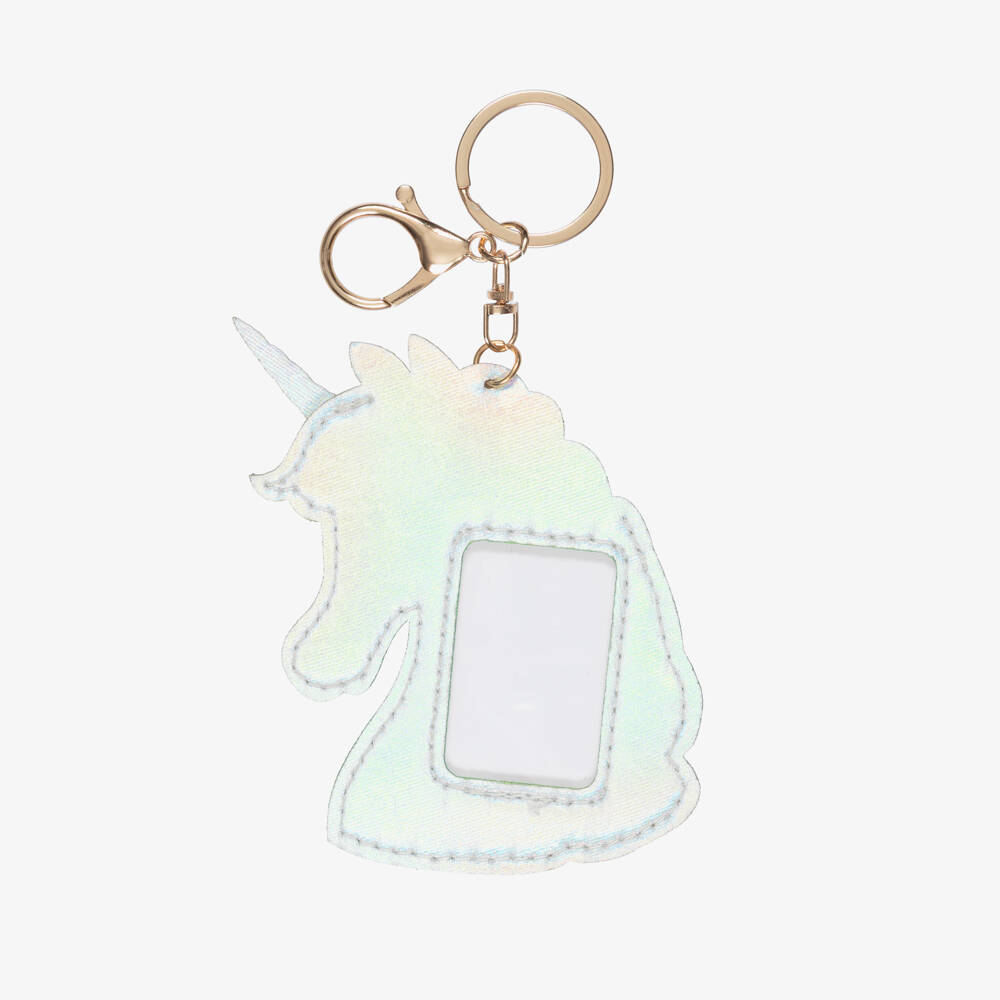 Mimi & Lula-Girls Pink & Gold Unicorn Bag Charm (11cm) | Childrensalon