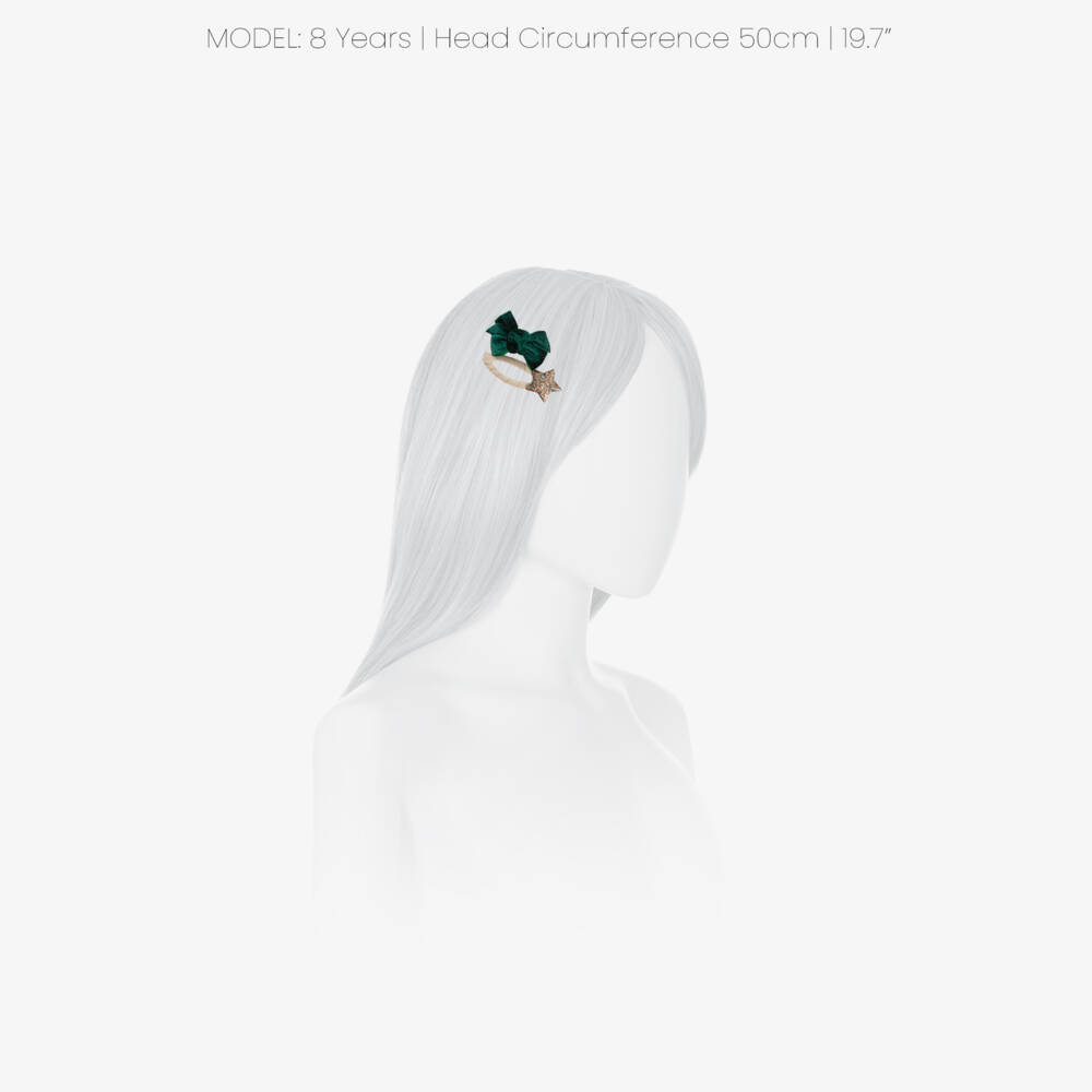 Mimi & Lula-Girls Pink & Green Hair Accessories Set in Christmas Bauble | Childrensalon
