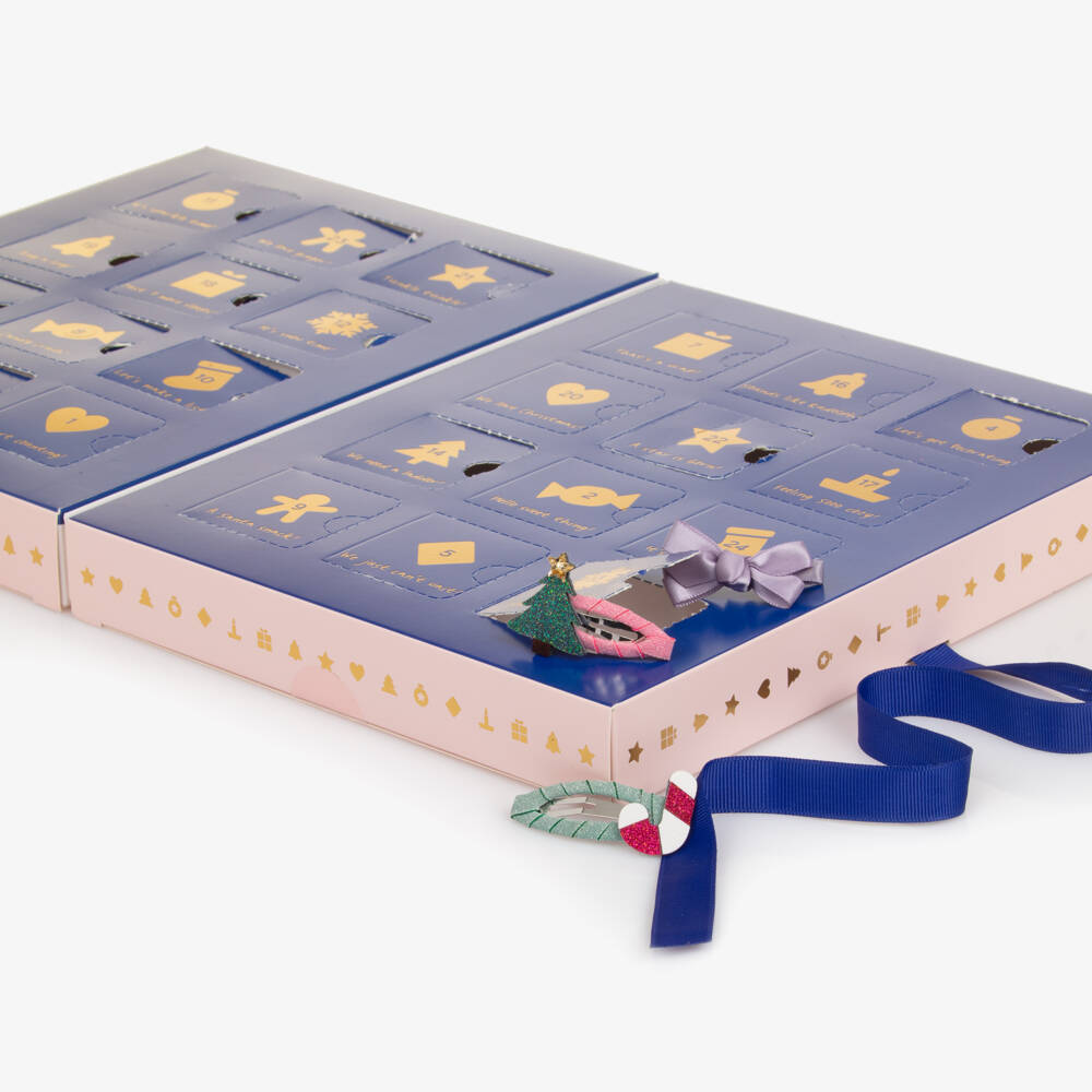 Mimi & Lula-Girls Pink Hair Accessories Advent Calendar (27cm) | Childrensalon