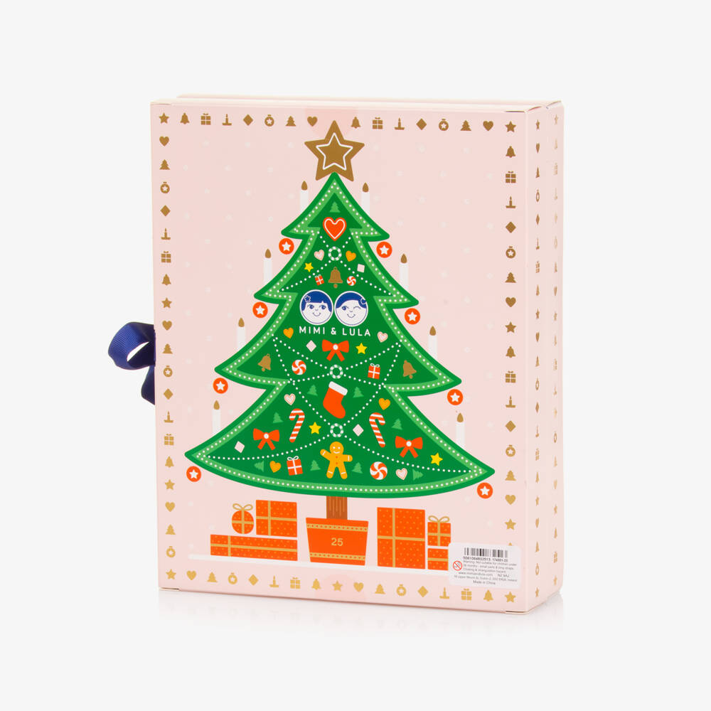 Mimi & Lula-Girls Pink Hair Accessories Advent Calendar (27cm) | Childrensalon