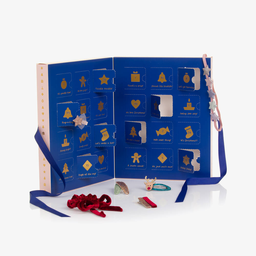 Mimi & Lula-Girls Pink Hair Accessories Advent Calendar (27cm) | Childrensalon