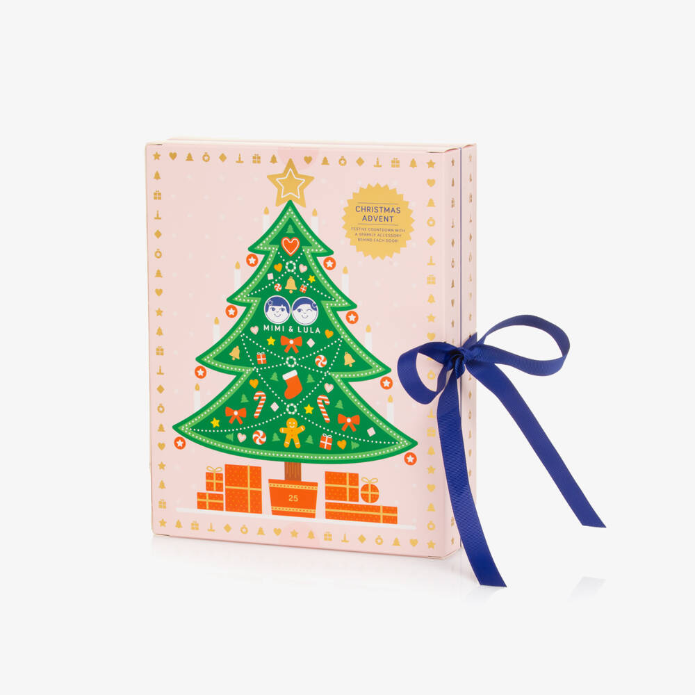 Mimi & Lula-Girls Pink Hair Accessories Advent Calendar (27cm) | Childrensalon