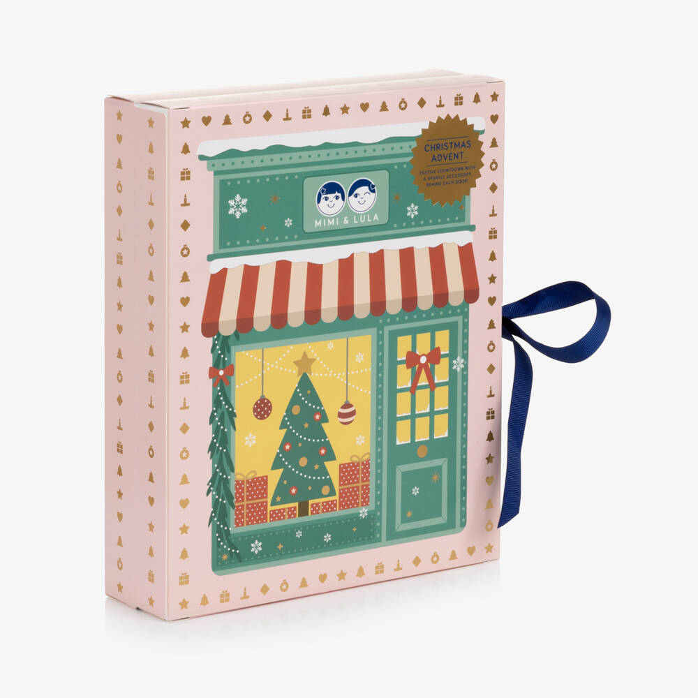 Mimi & Lula-Girls Pink Hair Accessories Advent Calendar (27cm) | Childrensalon