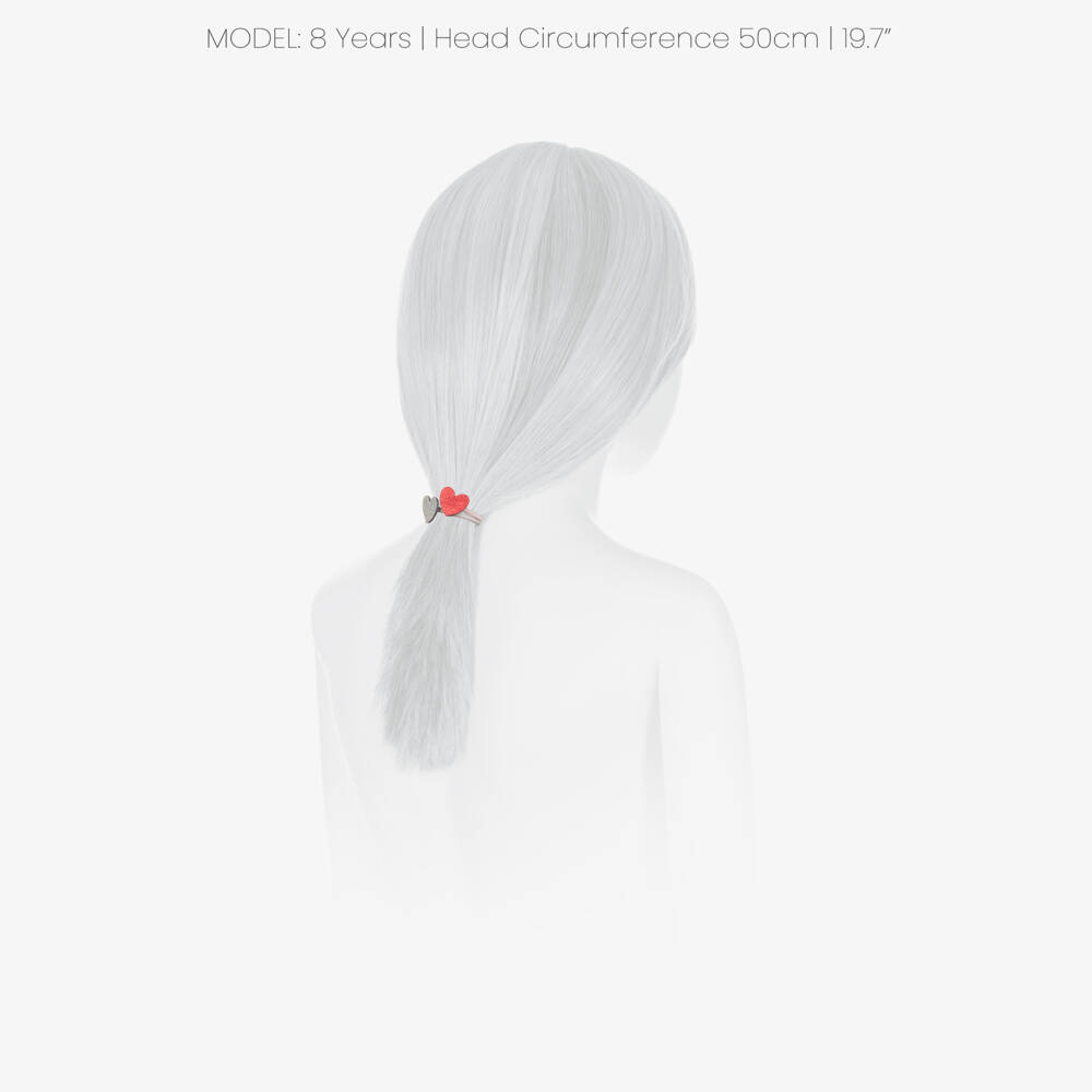 Mimi & Lula-Girls Pink & Red Heart Hair Elastics (8 Pack) | Childrensalon