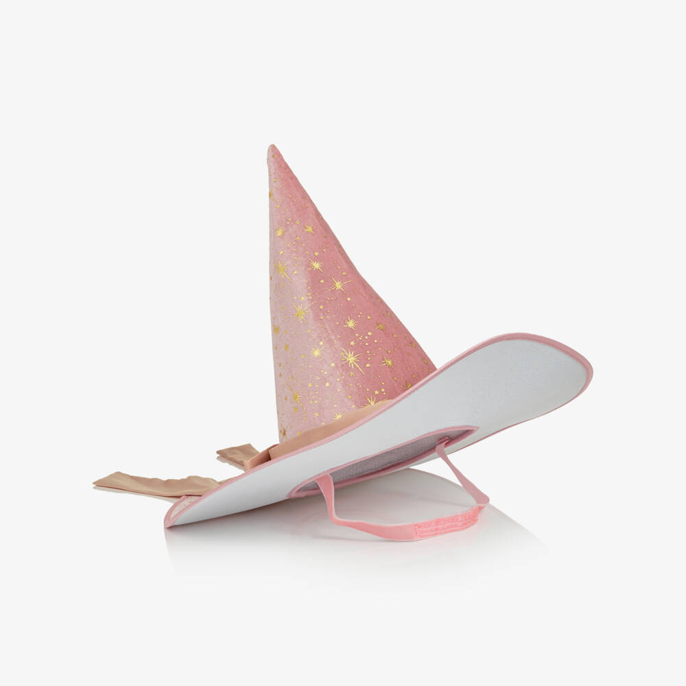 Mimi & Lula-Girls Pink Velvet Elspeth Witch Hat | Childrensalon