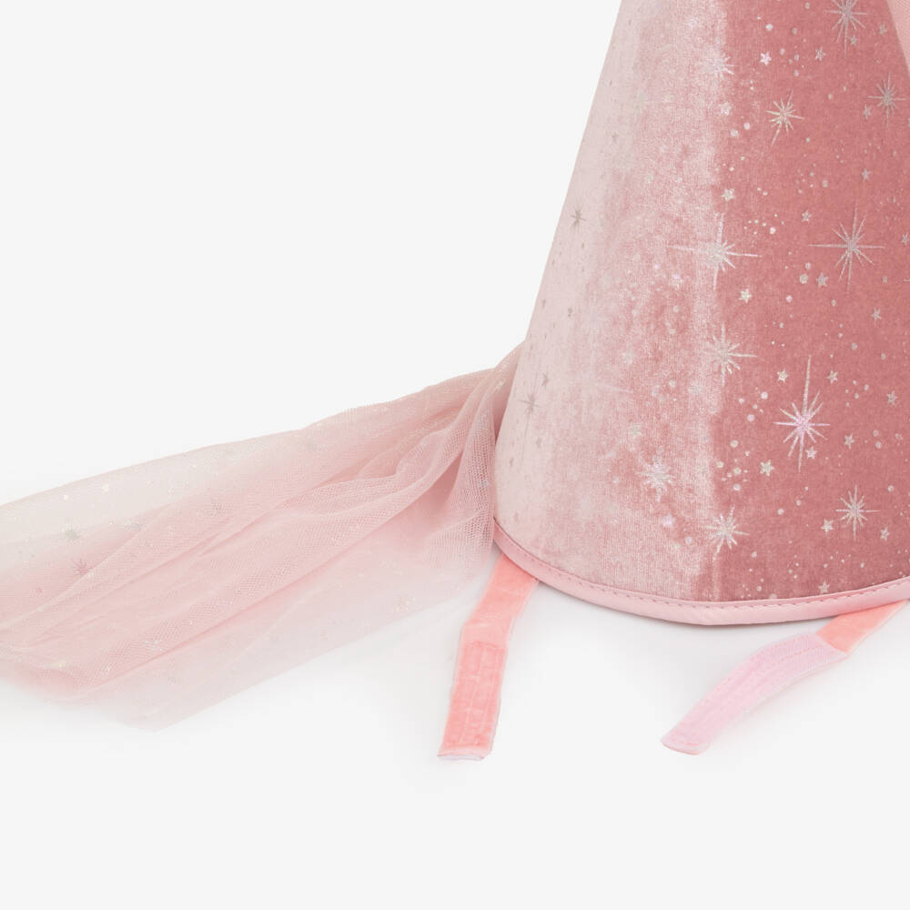 Mimi & Lula-Шляпа принцессы из розового бархата для девочек | Childrensalon