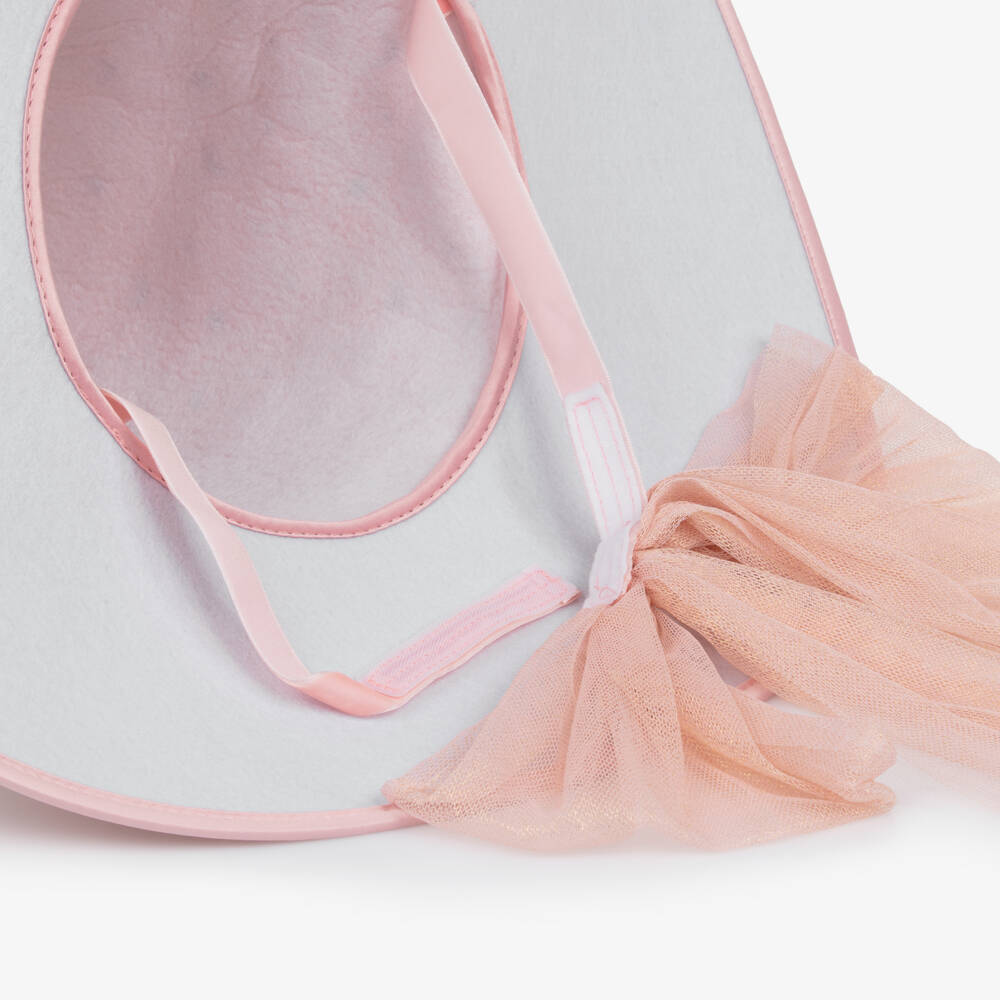 Mimi & Lula-Шляпа Ведьмы розовая бархатная для девочек | Childrensalon