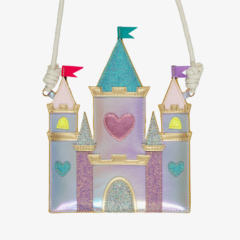 Mimi & Lula-Girls Rainbow Castle Bag (17cm) | Childrensalon