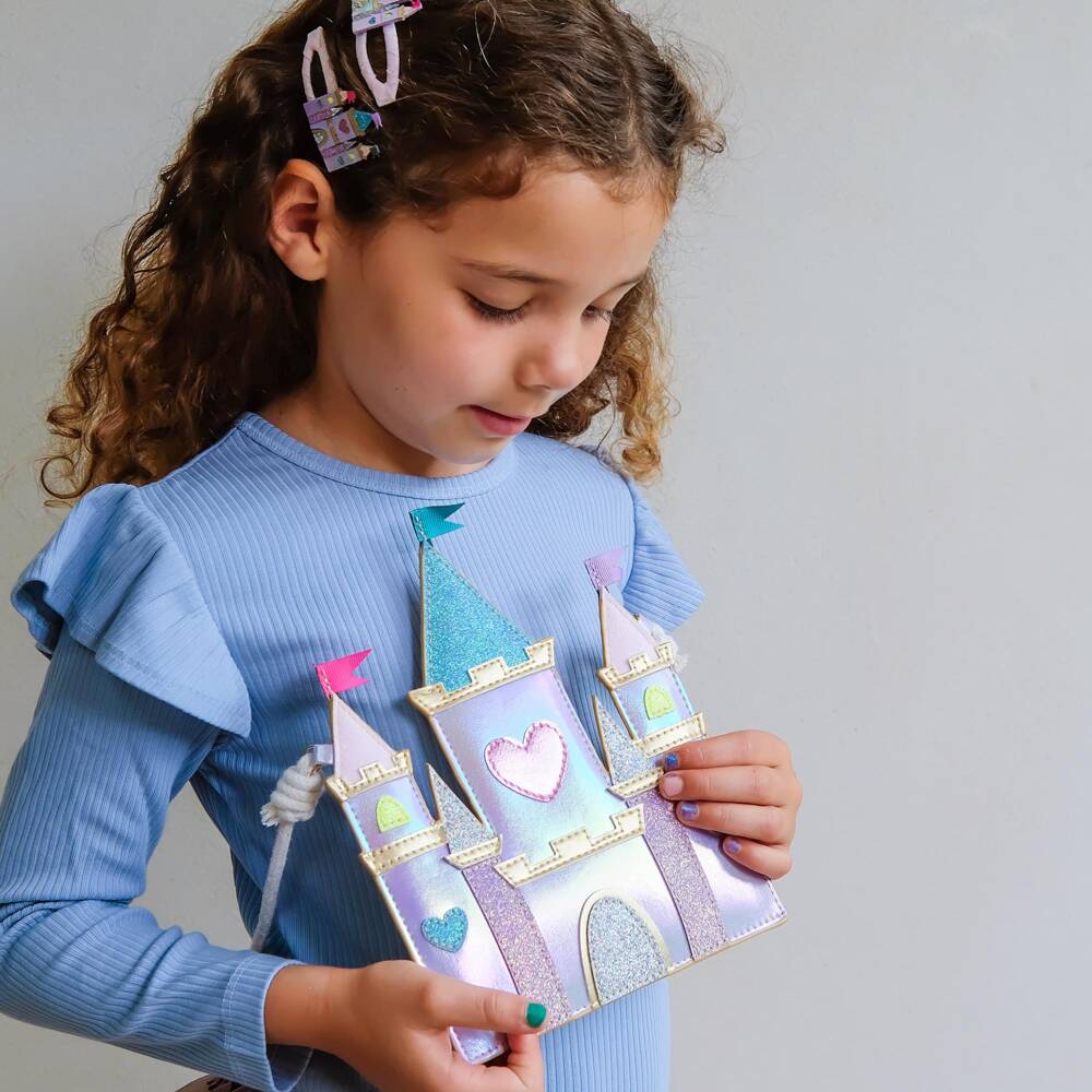 Mimi & Lula-Girls Rainbow Castle Bag (17cm) | Childrensalon