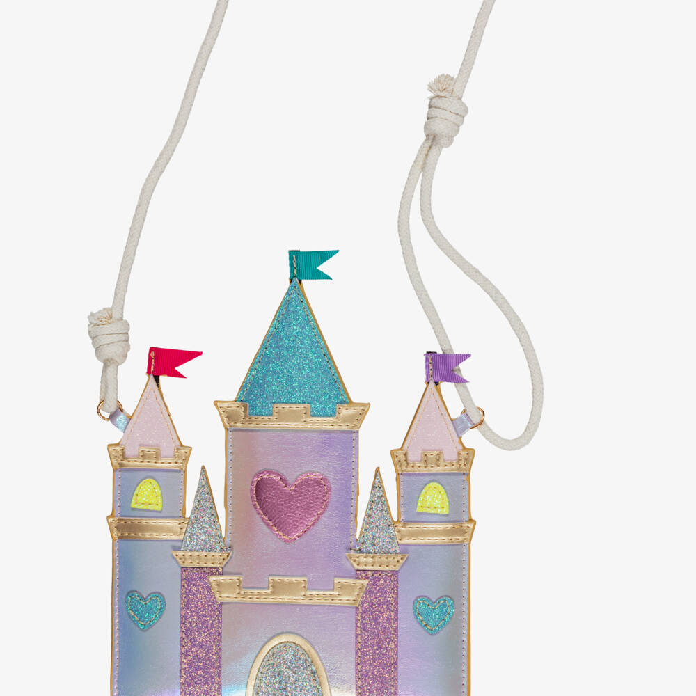 Mimi & Lula-Girls Rainbow Castle Bag (17cm) | Childrensalon