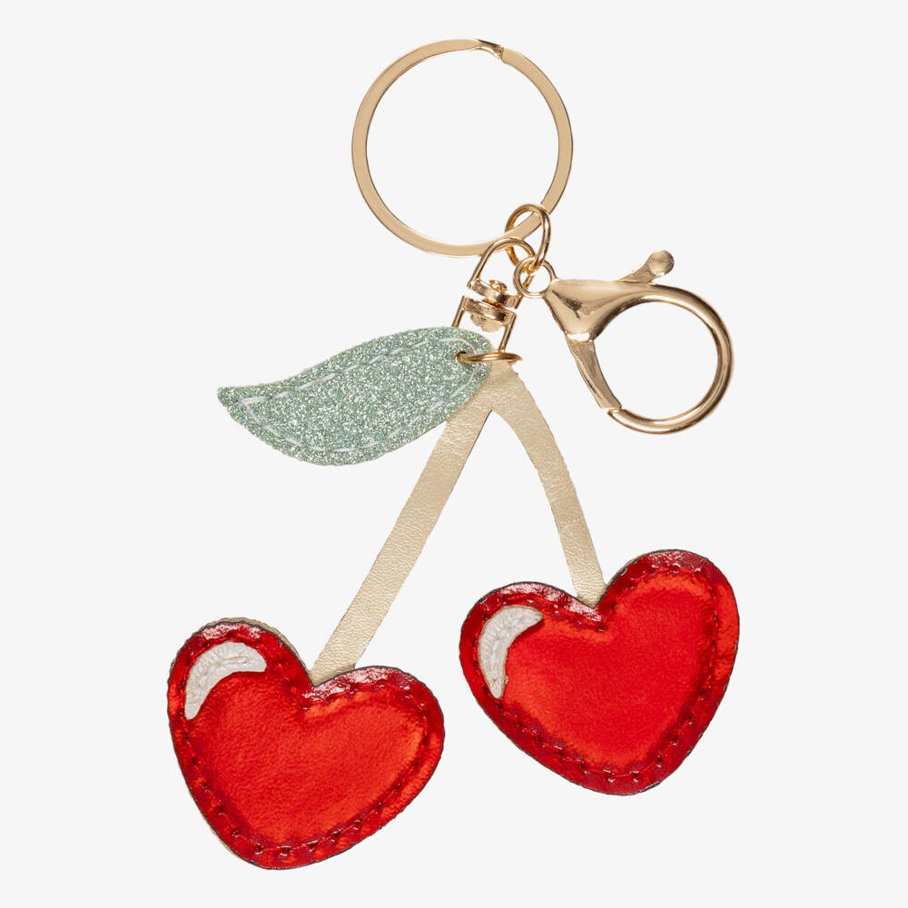 Mimi & Lula-Girls Red & Gold-Tone Cherry Bag Charm | Childrensalon