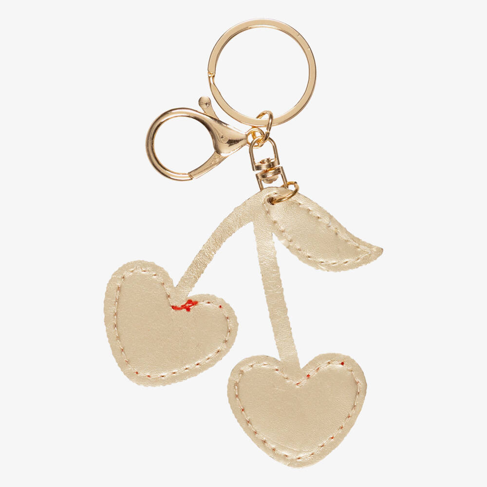 Mimi & Lula-Girls Red & Gold-Tone Cherry Bag Charm | Childrensalon
